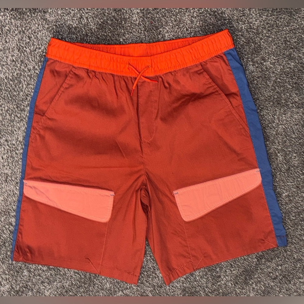 Wonder Nation Explorer Vibrant Boys Shorts -OR/BL | Color block | XLARGE (14/16)